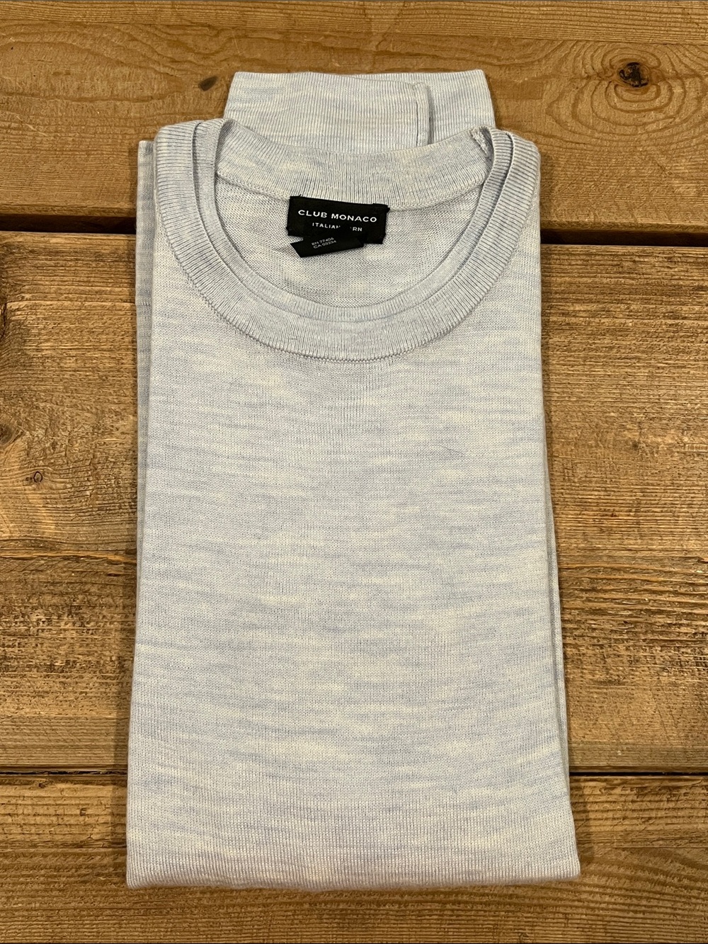 Club Monaco women’s Pale Blue Crewneck Sweater